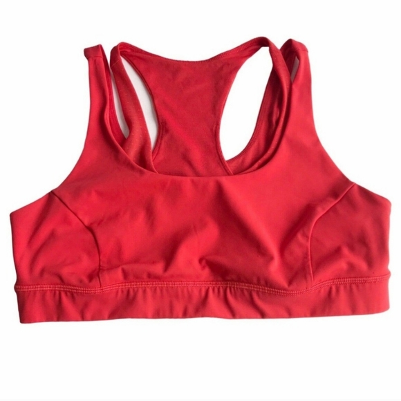 Lululemon Glide & Stride Bra Alarming Orange Mesh - Picture 1 of 13